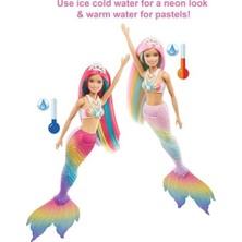 Dreamtopia Renk Değiştiren Sihirli Denizkızı, Gökkuşağı Renginde Saçlar, Suyla Renk Değiştirme Özelliği, 3-7 Yaş Arası Için GTF89