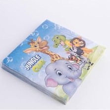 Jungle Club Temalı 20 Adet Peçete, 33X33 cm