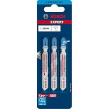 Professional 3x Expert 'stainless Steel' T 118 Ehm Dekupaj Testere Bıçakları (Paslanmaz Çelik Saclar, Paslanmaz Çelik Saclar, Uzunluk 83 Mm, Aksesuar Dekupaj Testeresi)