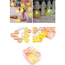 20LI Limon Dilimi Şeklinde Dekoratif Dolama LED 3 Metre