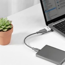 O192 USB - Type-C Dönüştürücü Otg Metal Adaptör Silver-Gri