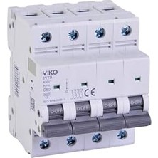 6VTB-4C80 Otomatik Sigorta 6ka C Tipi 4 Kutup 80A