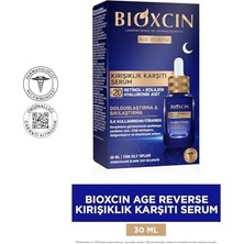 Bioxcin Age Reverse Gece Serumu 30 ml –%20 Retinol, Kolajen, Hyaluronik Asit ve Bitkisel Kompleks Içerikli – Kırışıklık Karşıtı ve Sıkılaştırıcı Cilt Serumu