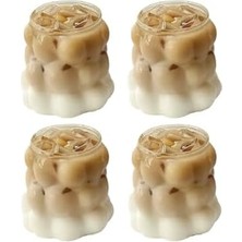 Vıvaluxe Şeffaf Kabarcıklı Cam Bardak 7 cm | Kalın Cam Mini Su, Kahve, Kola ve Meşrubat Bardağı | 4’lü Set – Dayanıklı, Modern, Ergonomik Tasarım, Kahve Yanı Üzüm Bardak.