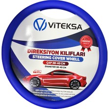 İzipec Silikon Direksiyon Kılıfı Mavi 38 cm Kokusuz