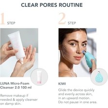 Fore0 Siyah Nokta Temizleyici Kıwı Paketi - Yüz Için Beyaz Nokta ve Siyah Nokta Giderici + Luna Mikro Köpük Temizleyici 2.0, 100 ml - Vakumlu Cilt Bakım Ürünü - Gözeneksiz Görüntü
