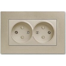 Bronz Ikili Toprakli Priz Çarpma Karşıtı Çocuk Korumalı