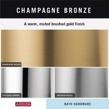 79446-CZ Ihlamur Duvara Monte Havlu Halkası, Şampanya Bronz, Banyo Aksesuarları