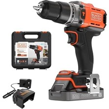 &decker BLD682D1XK-QW 18V Powerconnect™ Kömürsüz Şarjlı Matkap/vidalama (1 x 2.0AH Akü, 1A Şarj Cihazı ve Kitbox Ile)