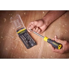 34 Parçalı Tornavida Uç Seti STHT0-70885 (Büyük Uç Seçimi, Phillips, Düz, Torx, Alyan Uç, Pratik Uç Düzenleyici, Manyetik Uç Tutucu)
