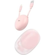 Go, 2.0 A, USB - A & Lightning, Makaralı, Şarj & Data Aktarım Kablosu, 1 Metre,beyaz - Pembe, Calrn-24