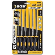 Mini Eğe Seti, 6 Parça, 5X180 Mm, Model SGS1358