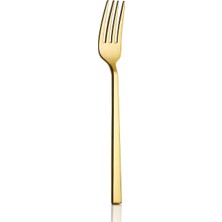 Avcı Klas Titanyum 6 Adet Tatlı Çatalı 18/10 Paslanmaz Çelik 2.5 mm