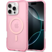 Ciel By 16 Pro Max ile Uyumlu Magsafe Kılıf Ultrasheer Mag Sararma Karşıtı Hava Kanalı Teknolojisi Askeri Sınıf Koruma Pink Mat Kapak - ACS08247