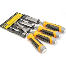 56135 4pcs Crv Chisel Set, /orange