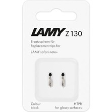 Safari Note+ Stylus Kalem Yedek Uçları Siyah (2 Adet) - Değiştirilebilir Lamy Z130 Uç - Pencil Alternatifi Lamy Safari Note+ Için Stylus Kalem Uçları