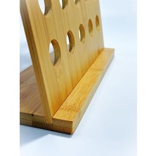 Bambu Ayaklı Kapsül Kahve Standı Organizer – Geniş Depolama Kapasiteli, Doğal Ahşap Malzemeden Şık ve Kap Dayanıklısül Düzenleyici, Kahve Kapsül Saklama (35 Göz)