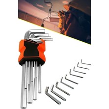 9 Parça Çelik Alyan Takımı Tork Anahtarı Seti 120 mm 1410