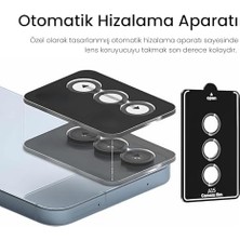Psr Aksesuar Galaxy Serisi Kamera Lens Koruyucu - 9h Sertlik | Otomatik Hizalama Aparatlı | Alüminyum Çerçeveli | Çizilmeye ve Düşmeye Karşı Tam Koruma (Siyah, S25 Plus)