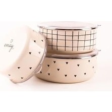 Cupid Vakum Kapaklı Saklama Kabı Seti (Ocaklarda Kullanılabilir)