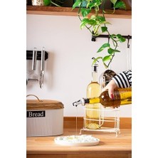 2 Li Standlı Yağlık 750ML Beyaz
