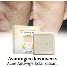 Swelle Pirinç Sütü Sabunu Aydınlatıcı Sabun 100 gr 1 Adet Kadın Yüz Peelingi | Yaşlanma Karşıtı Akne Sivilce | Doğal Katı Yüz Sabunu | Yüz Bakımı, Duş Barı Yüz Maskesi