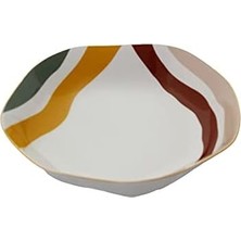 Çukur Tabak, 21 Cm, Desenli