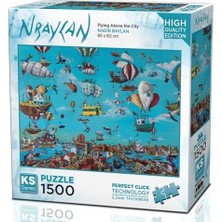 1500 Parça Şehrin Üzerinde Uçmak Puzzle