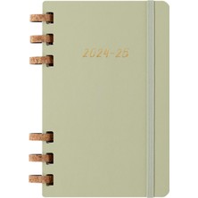 Academic Monthly 2024-25, 12 Aylık Haftalık ve Aylık Planlayıcı, Yumuşak Kapaklı Üniversite Planlayıcısı, Renkli Crush Kivi, Geniş Format 15 x 21 cm