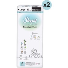 Sleepy Bio Natural Premium Plus Süper Paket Külot Bez 6 Numara Xlarge 64 Adet
