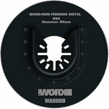 WA5008 Çok Amaçlı Raspalama Makinesi Için 80MM 360˚ Metal, Ahşap, Fiberglas, Pvc Kesme Bıçağı
