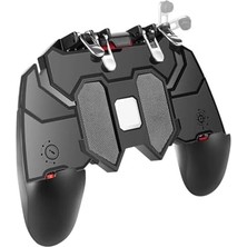 4 Tetikli Mobil Oyun Kolu – 90° Dönebilen Gövde, Ergonomik Kavrama, Dayanıklı Fiber Malzeme, Uyumlu Pubg & Cod & Fire Oyun Kontrolcüsü | AK66