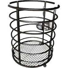 Siyah Metal Yuvarlak Kaşıklık