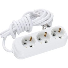 Eko Grup Priz Üçlü Topraklı Kordonlu 2m.