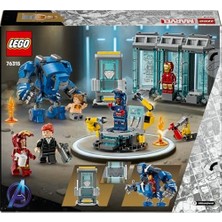 ǀ Iron Man’in Laboratuvarı: Zırh Salonu 76315-8 Yaş ve Üzeri Çocuklar Için Süper Kahraman Minifigürü Içeren Yaratıcı Oyuncak Yapım Seti (384 Parça)