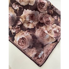 Mismara Gül Desen Organik Pamuk Eşarp