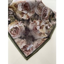 Mismara Gül Desen Organik Pamuk Eşarp