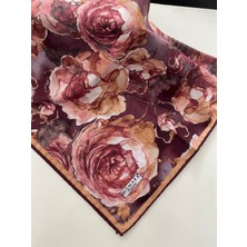 Mismara Gül Desen Organik Pamuk Eşarp