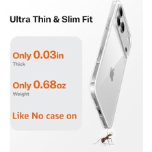 Kılıf, Ultra Ince ve Hafif Originfit Tasarım, Premium Sert Arka Pc Malzeme, Şeffaf Sert Koruma, Ipeksi Dokunuşlu Güvenli Tutuş (Şeffaf, 17 Air (6,5 Inç))