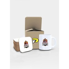 Sparta Savaşçı Tasarımlı Baskılı Kupa Bardak Seti, Eğlenceli Özel Hediye Mug