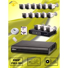 Dahua 2 Mp 14 Kameralı Ip / Bullet Full Paket