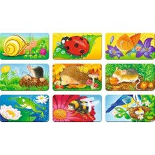73139 Puzzle Bahçe Hayvanları, 9 x 2 Parça
