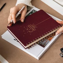 A5 Spiralli Süresiz Planlayıcı Ajanda Bordo