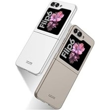 Galaxy Z Flip 6 Uyumlu Sert Kıpta Kapak, Lens Koruma, Ince ve Şık Tasarım – Siyah