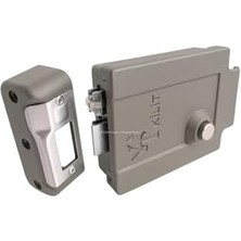 Yt Elektrikli Tirajlı Kapı Kilidi, 70 mm Pirinç Silindir, Çift Yöne Açılır, 12V Ac, Apartman Girişi, Güvenlik, Otomat Kilit, Demir Kapı Kilidi, Kapı Otomatiği (Gri, 70 Mm)