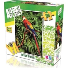 Papağan 24X34 Cm. Puzzle/yap Boz 100 Parça Horses/atlar