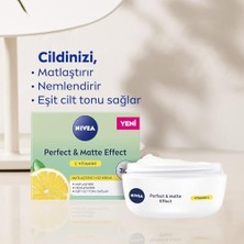 Nıvea Perfect & Matte Effect C Vitaminli Yüz Bakım Kremi 50 ml Matlaştırıcı Nemlendirici Eşit Cilt Tonu