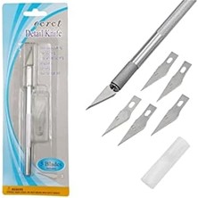 Tasarım Hobi Neşter Kretuar Bıçağı 5 Uç Yedekli Set