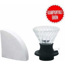 Cam Kahve Dripper Kahve Damlatıcı Demleme Aleti, 200 ml