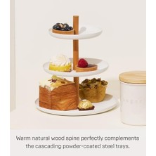 3 Katlı Yemek Servis Standı - Meze ve Tatlı Tepsisi Parti Düzenleyici